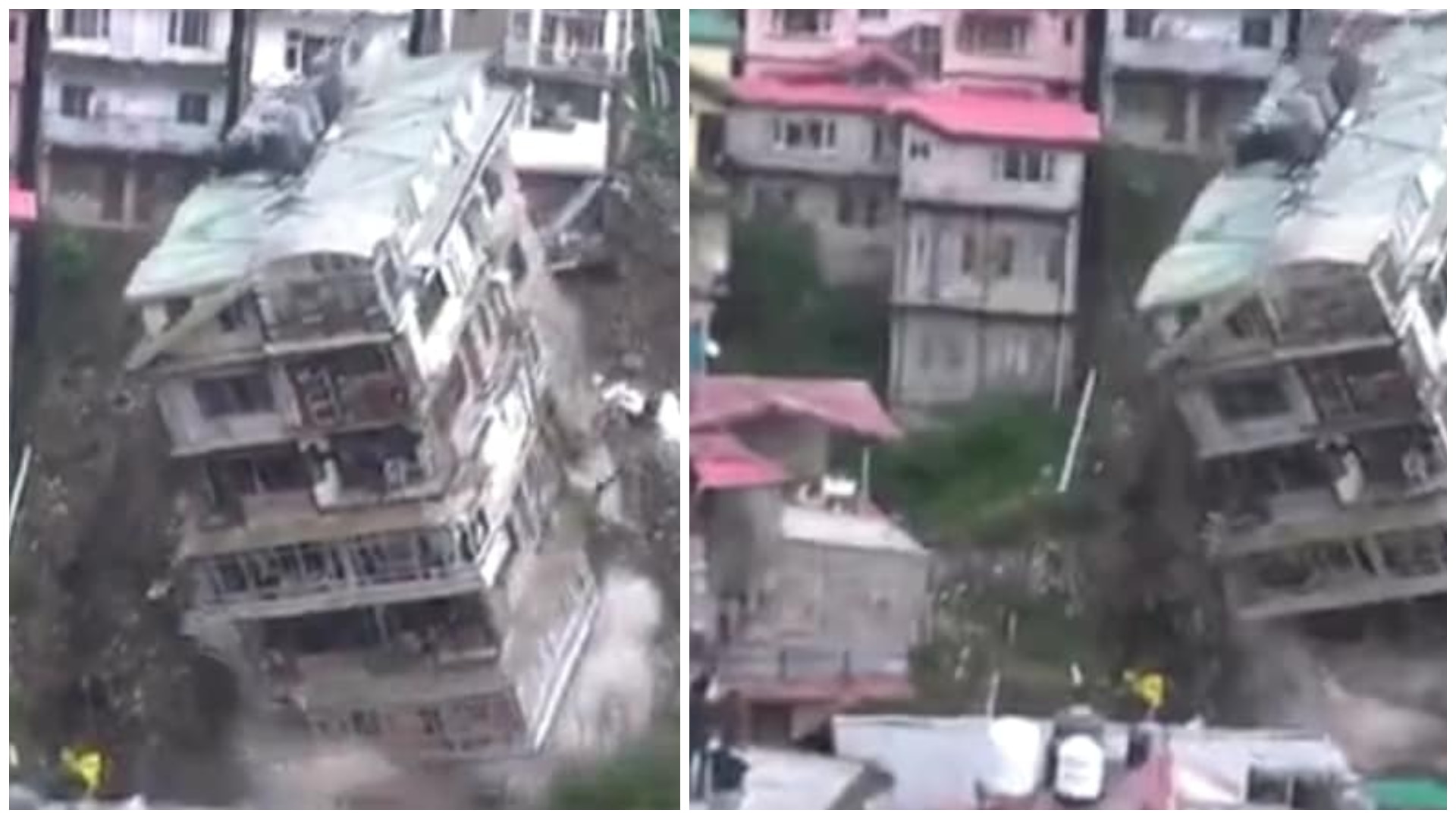 WATCH: Multi-storey Building Collapses Due To Landslide In Shimla, Check  Petrifying Visuals