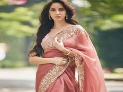 देखिए नोरा फतेही का स्टनिंग साड़ी वाला लुक, किसी भी पार्टी के लिए ये लुक आप कर सकते हैं कैरी