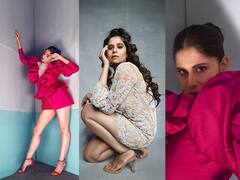 Saie tamhankar | सईच्या ग्लॅमरस बिंधास्त लूकची सोशल मीडियावर चर्चा, पाहा फोटो...