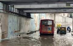 Ahmedabad Rain : થોડા જ વરસાદમાં મીઠાખળી અંડરપાસમાં ભરાયા પાણી, બસ ફસાઇ