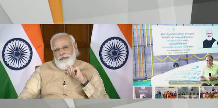 PM Modi Launches Jal Jeevan Mission App, Interacts With Gram Panchayats & Pani Samitis PM Modi Launches Jal Jeevan Mission App, Says It Has 'Empowered Women' & Provided Water To 3 Crore Homes