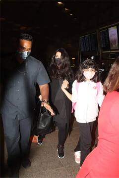 In Pics: Aaradhya सोबत पॅरिसला गेलेत Abhishek Bachchan आणि Aishwarya Rai, बघा एयरपोर्ट लुक आणि खास फोटो