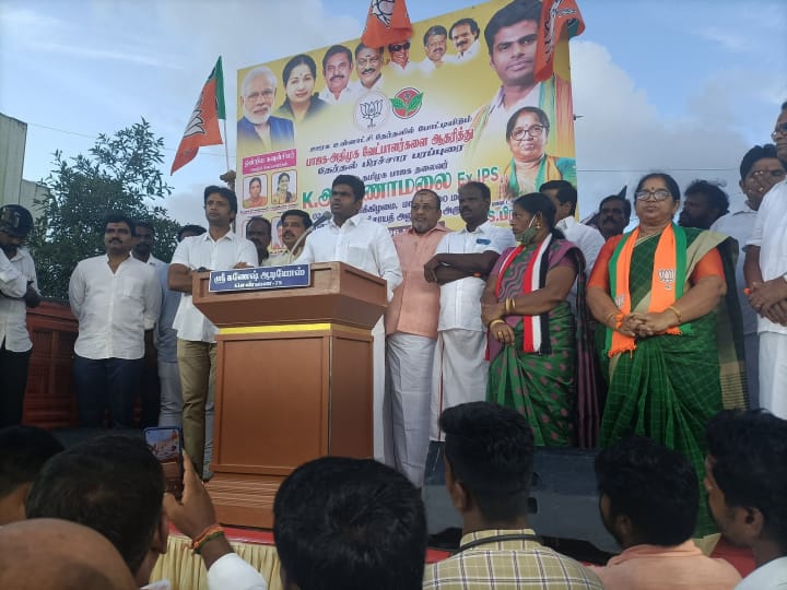 bjp leaders in Kanchipuram and Chengalpattu districts have been engaged in intense campaigning.