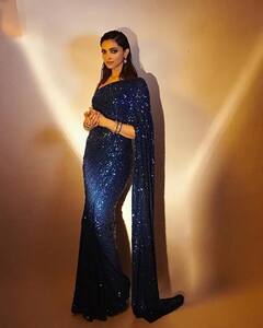 Deepika Padukone: শাড়িতে স্টাইলিস দীপিকা, মুগ্ধ অনুরাগীরা