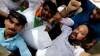 BJP protests over potholes on the roads of Mumbai