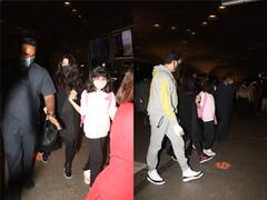 In Pics: Aaradhya सोबत पॅरिसला गेलेत Abhishek Bachchan आणि Aishwarya Rai, बघा एयरपोर्ट लुक आणि खास फोटो