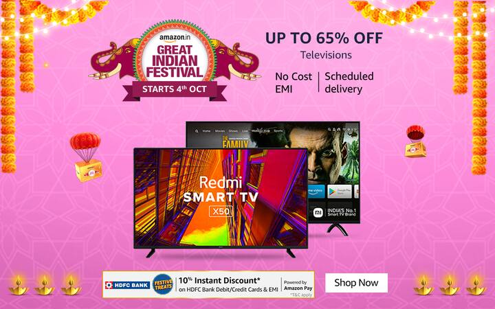 Amazon Great Indian Festival Sale On SmartTV Discount On 32 inch SmartTV Amazon Great Indian Festival Sale: 32 इंच में स्मार्ट टीवी की इससे अच्छी डील नहीं मिलेगी, एमेजॉन पर 15 हजार से कम में खरीदने का ऑफर
