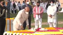 Gandhi Jayanti 2021 : राजघाट पर राष्ट्रपति रामनाथ कोविंद ने पुष्प चढ़ा बापू को श्रद्धांजलि दी