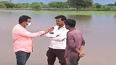 Maharashtra Flood : Aurangabad सोयगावच्या बनोटी नदीला पूर, शेताचं तळ्यात रुपांतर,गावातील घरं उध्वस्त