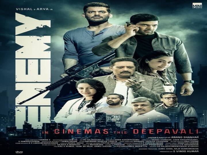 enemy movie release on november 2 enemy | தீபாவளிதான் ’எனிமி’ ப்ளானா?  - ரஜினியுடன் மோதும் விஷால் , ஆர்யா!