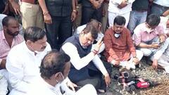 Devendra Fadnavis Pravin Darekar शेतकऱ्यांच्या बांधावर, Washim च्या शिवणी गावातून दौरा सुरू