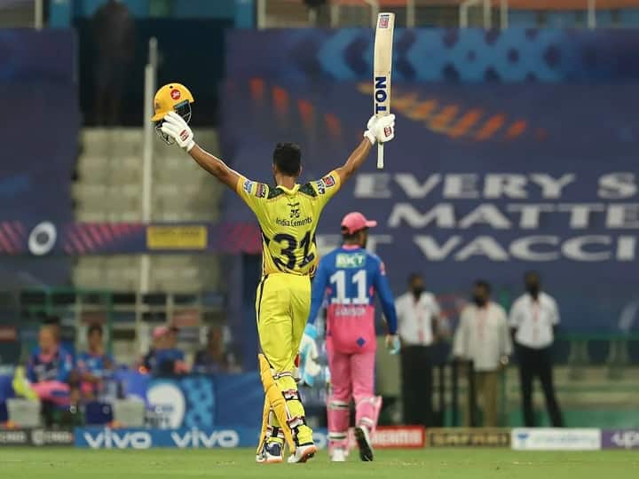 Gaikwad hit his first century by hitting a six on the last ball of the innings, these records were his name