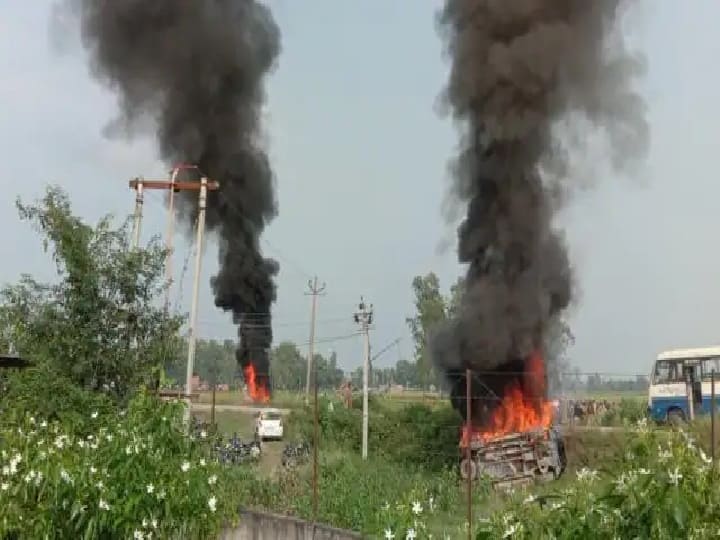 लखीमपुर खीरी में किसानों के प्रदर्शन के दौरान हिंसा, 8 लोगों की हुई मौत