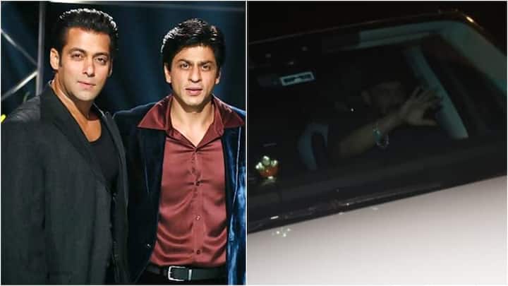 Salman Khan spotted entering Shah Rukh Khan residence mannat after son Aryan khan arrested Salman Khan Visits Mannat: ఆర్యన్ ఖాన్ అరెస్ట్.. షారుఖ్ ఇంటికి చేరుకున్న సల్మాన్ ఖాన్..
