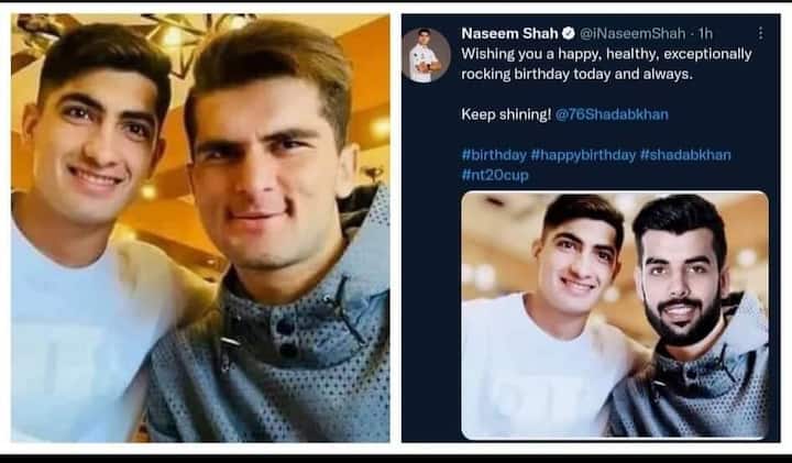 Pak Pacer Naseem Shah Morphs His Face Over Shaheen Afridi, Tweeple Spot The Error & Have A Field Day Pak Pacer Naseem Shah Morphs His Face Over Shaheen Afridi, Tweeple Spot The Error & Have A Field Day