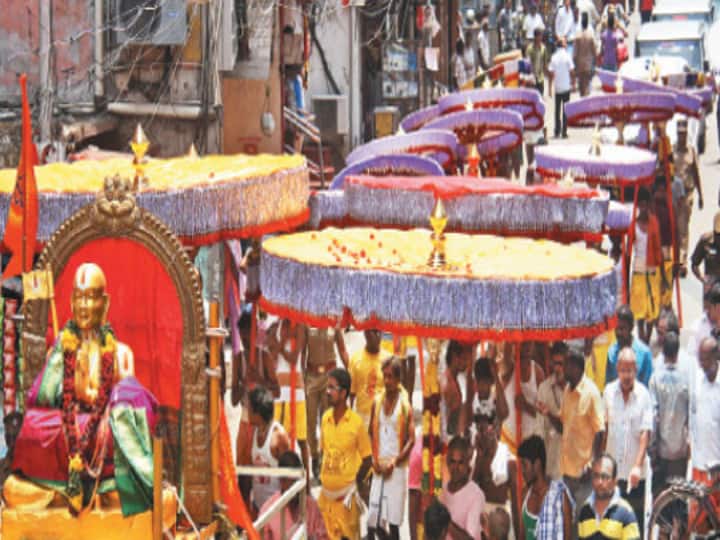 Tirupati Thirukudai procession started from Chennai;  devotees are welcomed ‛கோவிந்தா ஹரி கோவிந்தா...’ சென்னையில் தொடங்கியது திருப்பதி திருக்குடை ஊர்வலம்!