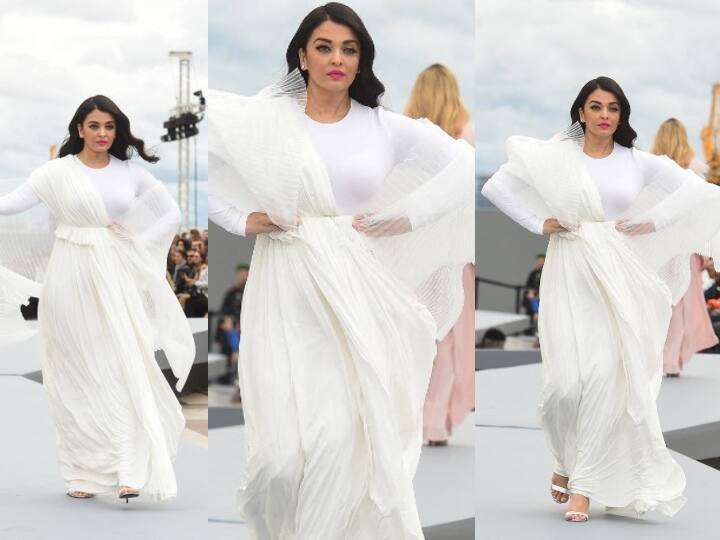 Aishwarya Rai Bachchan walks like an angle in White outfit At Paris Fashion Week Paris Fashion Week: व्हाइट गाउन में परी की तरह रैंप पर उतरी Aishwarya Rai Bachchan, पेरिस में मचाई धूम
