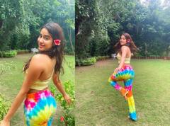 सतरंगी आउटफिट पहन Janhvi Kapoor ने गार्डन में की मस्ती, तस्वीरों में देखिए जुदा अंदाज़