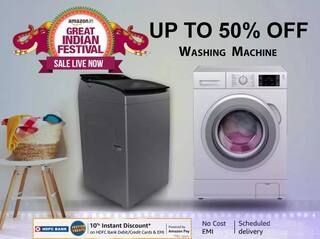 Amazon Great Indian Festival Sale: ਟੌਪ ਲੋਡਿੰਗ ਆਟੋਮੈਟਿਕ ਵਾਸ਼ਿੰਗ ਮਸ਼ੀਨ 'ਤੇ ਭਾਰੀ ਛੂਟ, ਕੀਮਤ 15 ਹਜ਼ਾਰ ਤੋਂ ਸ਼ੁਰੂ 