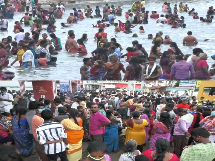 மஹாளய அமாவாசை- நாளை முதல் 2 நாட்களுக்கு ராமேஸ்வரத்தில் பக்தர்கள் சுவாமி தரிசனம் செய்ய தடை