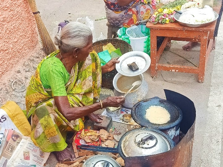 Kamalam Paati | 8 ரூபாய்க்கு கருப்பட்டி ஆப்பம்.. கமலம் பாட்டியின் ஓய்வறியா உழைப்பும், புன்னகையும்..!