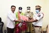 Telangana Minister KTR Pays Challan, Felicitates Traffic Police After Penalising Him