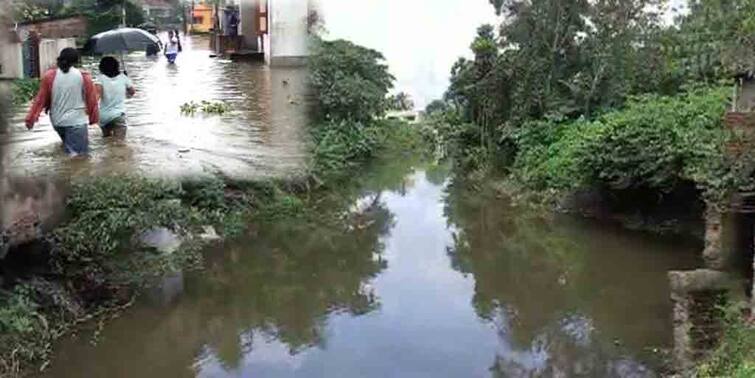 North 24 paragana barasat canal cleaning problem area waterlogged Barasat: খালে জমছে প্লাস্টিক, একটু বৃষ্টিতেই জলমগ্ন গোটা এলাকা