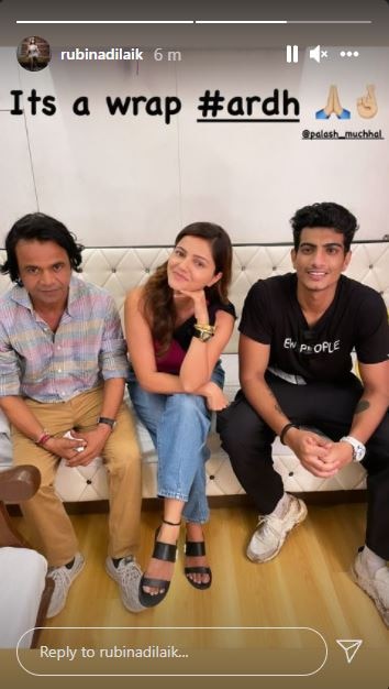 Rubina Dilaik Wraps Up Her Shoot For ‘Ardh’, Shares PIC With Rajpal Yadav