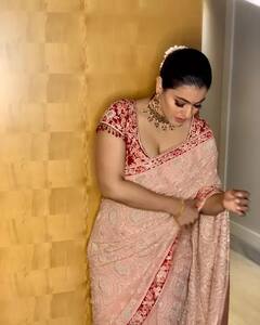 Kajol Saree Pic: ট্র্যাডিশনাল লুকে  অনবদ্য কাজল
