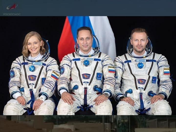 Russian Film Crew Yulia Pereslid Klim Shipenko Blasts Off To ISS To Shoot 'The Challenge', First Feature Film In Space Roscosmos Russian Film Crew Blasts Off To ISS To Shoot 'The Challenge', First Feature Film In Space