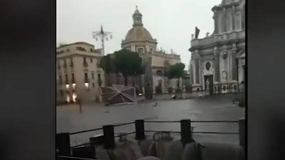 Italy's Catania suffers post storm and downpour