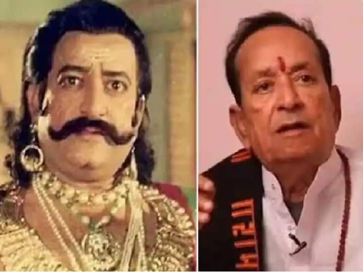 tv actor arvind trivedi ravana from tv cult hit ramayan passes away on tuesday 'रामायण' मालिकेत रावणाची भूमिका साकारणारे अरविंद त्रिवेदी यांचं हृदयविकाराच्या झटक्यानं निधन, 82व्या वर्षी अखेरचा श्वास