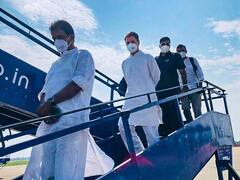 Rahul Gandhi Lakhimpur Kheri Visit: लखनऊ एयरपोर्ट से लखीमपुर खीरी के लिए निकला राहुल गांधी का काफिला, साथ में सीएम चन्नी और बघेल