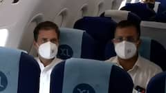 FIRST ON ABP | Rahul Gandhi boards flight for Lucknow