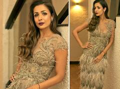 फेदर गाउन में Malaika Arora ने गिराई बिजलियां, ठहर गई देखने वालों की नज़रें, देखें वीडियो