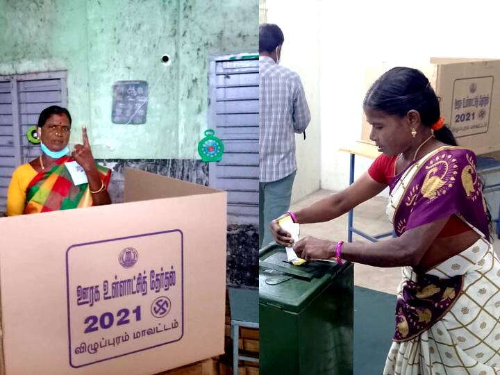 Rural local government elections are being held in Villupuram, Kallakurichi district விழுப்புரம், கள்ளக்குறிச்சி  மாவட்டங்களில் ஊரக உள்ளாட்சி தேர்தல் வாக்குப்பதிவு தொடங்கியது...!