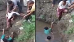 દાહોદઃ સ્ટેરિંગ પરથી કાબુ ગુમાવતા બાઈક પડી પાણી ભરેલા ખાડામાં, ટળી મોટી દુર્ઘટના