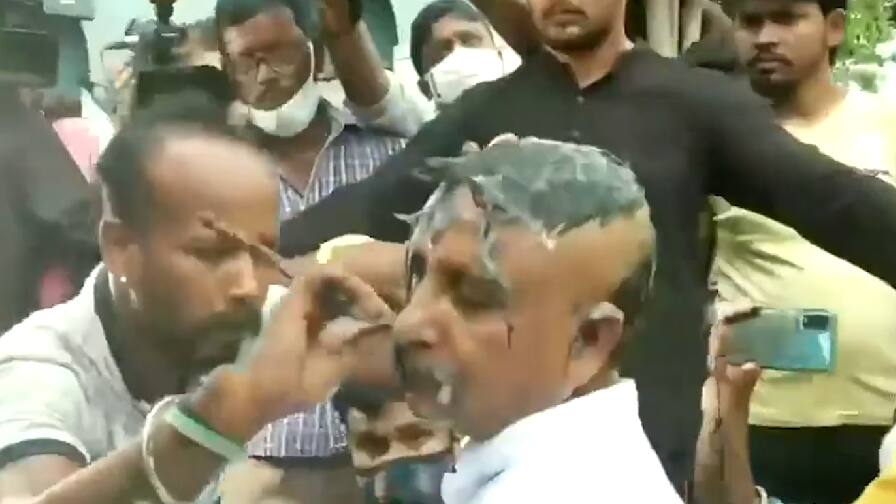 Tripura MLA Ashish Das on shaving head, "an act of penance before correcting my mistakes"