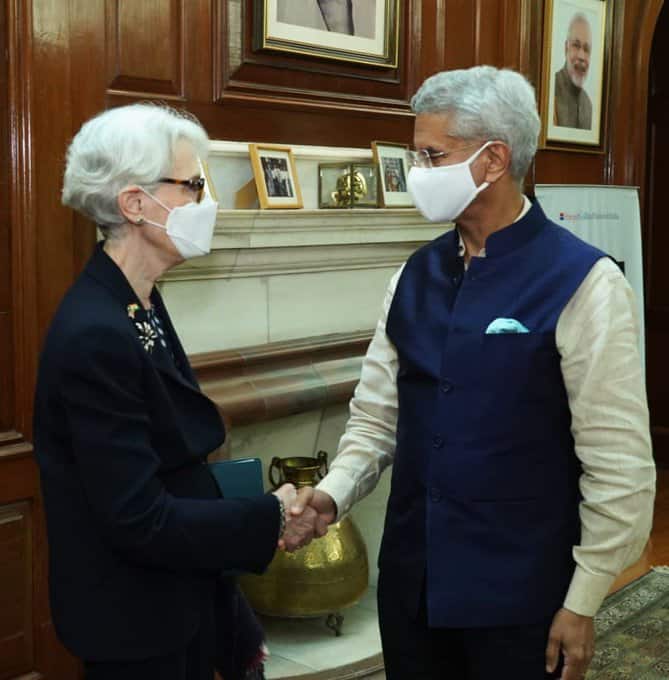 US Deputy Secretary Of State Meets EAM S. Jaishankar in Delhi US Deputy Secretary Of State Meets EAM S. Jaishankar in Delhi