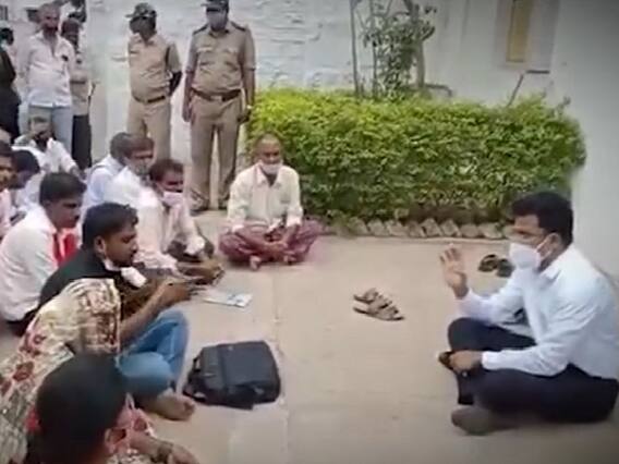 AP News: నేలపై కూర్చుని బాధితులతో మాట్లాడిన సబ్ కలెక్టర్