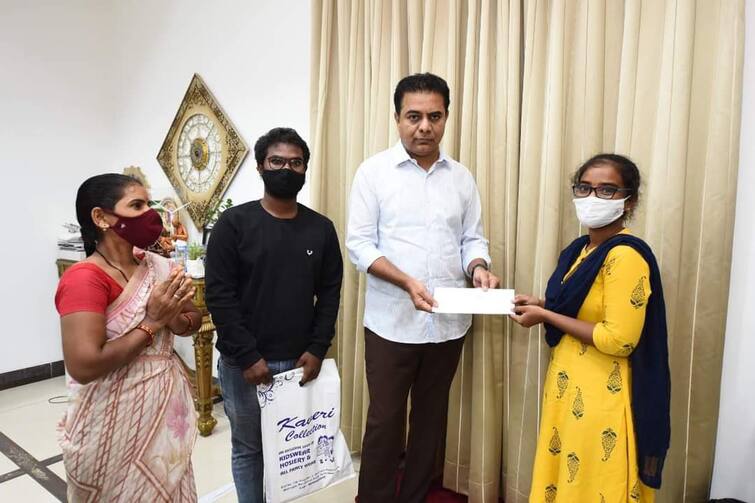 Telangana Girl Dropped Out Of MBBS Sells Vegetables To Support Family, KTR Lends Helping Hand Telangana Girl Dropped Out Of MBBS To Sell Vegetables To Support Family, Minister KTR Extends Help