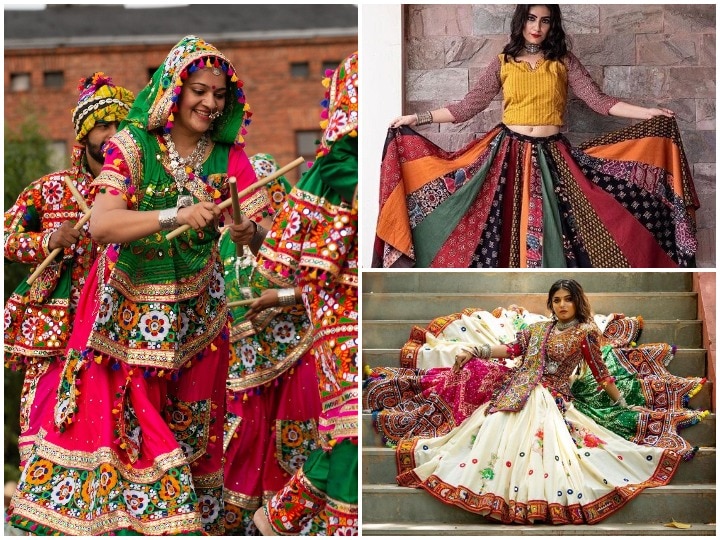 Garba Dance Chaniya Choli Fancy Dress Costume For Girls – Sanskriti Fancy  Dresses