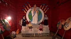 Mamata Banerjee presented as Goddess Durga in one of Navratra pandals