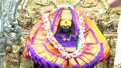 Kolhapur Ambabai : नवरात्रौत्सवानिमित्त कोल्हापूरच्या अंबाबाई मंदिरात आकर्षक फुलांची आरास