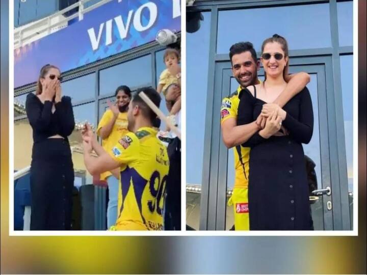 CSK Player Deepak Chahar proposed to his girlfriend Jaya Bharadwaj Deepak Chahar Love Proposal | அழகா இருக்கேன்னு நினைக்கல.. பயமாயிருக்கு.. க்ரவுண்டிலேயே காதலைச் சொன்ன சி.எஸ்.கேவின் தீபக் சாஹர்