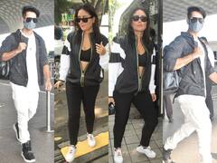 In Pics: एक से एक जबरदस्त अंदाज में स्पॉट हुए शाहिद कपूर और करीना कपूर खान, बेबो ने जैकेट की चेन खोलकर किया Tease