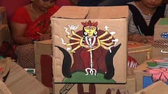 Durga Puja 2021: শম্পা মির্জানগর সরকারি আবাসনের থিম 'আমরাই দশভূজা', মণ্ডপ সাজাচ্ছেন বাসিন্দারাই | Bangla News