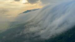 Satara : सह्याद्रीच्या पर्वतरांगांमधील डोळ्यांचं पारणं फेडणारं दृश्य ABP Majha