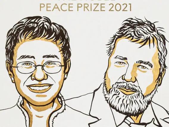 Nobel Peace Prize 2021: 'या' दोन देशांच्या पत्रकारांना शांततेचा नोबेल पुरस्कार जाहीर