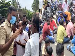 விழுப்புரம் ஈசிஆர் சாலையில் மீனவர்கள் சாலை மறியல் - கடல் அரிப்பால் வீடுகள், படகுகள் சேதம் என புகார்
